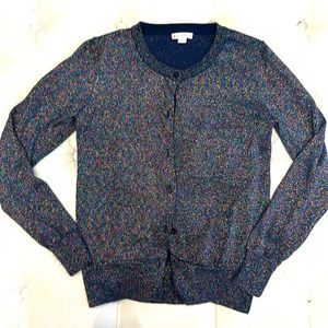 Jcrew girls sparkle cardigan size 14